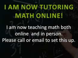 Math tutoring